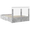 vidaXL Bed Frame Concrete Grey 150 x 200 cm Engineered Wood