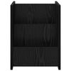 vidaXL Magazine Rack Black Oak 35 x 35 x 45 cm Engineered Wood