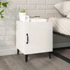vidaXL Bedside Cabinet High Gloss White Engineered Wood