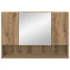vidaXL Mirror Cabinet Artisan Oak 80 x 17 x 55 cm Engineered Wood