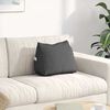 vidaXL Back Pillow Dark Grey 45 x 20 x 35 cm Fabric