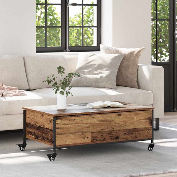 vidaXL Coffee Table Old Wood 91 x 55 x 32 cm Engineered Wood