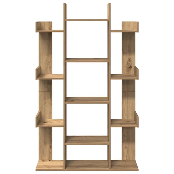 vidaXL Book Cabinet Artisan Oak 86x25.5x140 cm Engineered Wood