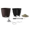 LECHUZA Hanging Planter NIDO Cottage 28 ALL-IN-ONE Mocha