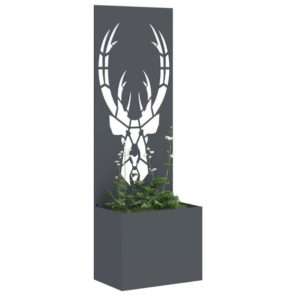 vidaXL Garden Privacy Screen Anthracite 50 x 140 cm Cold-rolled steel