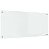 vidaXL Kitchen Backsplash Transparent 110 x 50 cm Tempered Glass