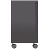 vidaXL Side Table High Gloss Grey 70x35x55 cm Engineered Wood