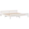 vidaXL Bed frame without Mattress White 180x200 cm Super King Solid Wood Pine