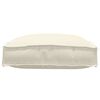 vidaXL Cushion 2 pcs Cream 40 x 40 x 8 cm Oxford Fabric