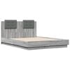 vidaXL Bed Frame without Mattress Grey Sonoma 135x190 cm Double