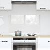 vidaXL Kitchen Backsplash Transparent 80 x 50 cm Tempered Glass