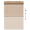 vidaXL Roller Blind with Curtains Manual Nature 120 x 160 cm Bamboo