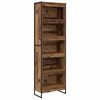 vidaXL Book Cabinet 60 x 30 x 189.5 cm Engineered Wood Old Wood