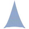 vidaXL Sunshade Sail 4 x 5 x 5 m HDPE Triangular Blue and White