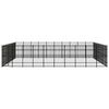 vidaXL Outdoor Dog Kennel Steel 82.94 m&sup2;