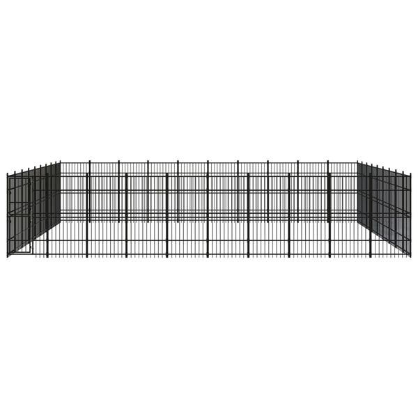 vidaXL Outdoor Dog Kennel Steel 82.94 m&sup2;