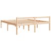vidaXL Senior Bed without Mattress 200x200cm Solid Wood Pine