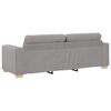 vidaXL Sofa Cloud Grey 221 x 80 x 80 cm Fabric
