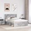 vidaXL Bed Frame Concerte Grey 150 x 200 cm Solid Pine Wood