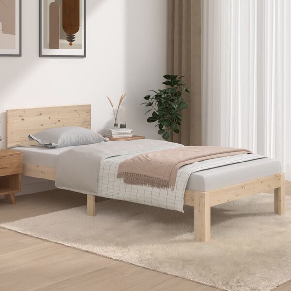 vidaXL Bed Frame without Mattress 90x190cm Single