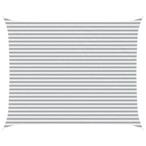 vidaXL Sun Shade Sail Light Grey and White 5 x 4 m