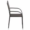 vidaXL Stackable Outdoor Chairs 4 pcs Poly Rattan Brown