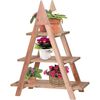 H&S Collection Plant Rack with 3 Levels 48x32x79 cm Wood