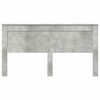 vidaXL Headboard with Headboard Concrete Grey 200 cm Engineered Wood