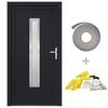 vidaXL Front Door Anthracite 98x200 cm PVC