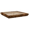vidaXL Bed Frame without Mattress Smoked Oak 180x200 cm Super King