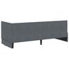 vidaXL Corner Bed Frame with Headboard Dark Grey 80 cm x 200 cm Velvet