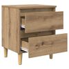 vidaXL Bed Cabinet Artisan Oak 40 x 35 x 50 cm Engineered Wood