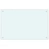 vidaXL Kitchen Backsplash Milk 80 x 50 cm Tempered Glass