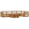 vidaXL Outdoor Sofa Set 6 pcs Natural Solid Acacia Wood