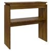 vidaXL Console Table Brown Oak 80x30x80 cm Engineered Wood
