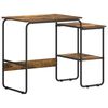 vidaXL Desk with Storage Smoked Oak 100 x 50 x 75 cm