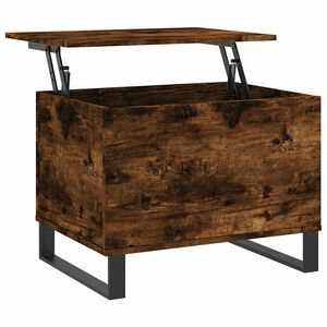 vidaXL Coffee Table Smoked Oak 60x44,5x45 cm Engineered Wood