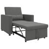 vidaXL Single Sofa Bed Reclining Dark grey 90 x 165 x 87 cm Fabric