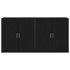 vidaXL Sideboards 2 pcs Black oak 79 x 38 x 80 cm Engineered wood