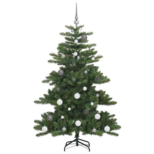 vidaXL Artificial Hinged Christmas Tree Green 150 cm PVC and Steel