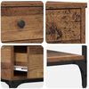 vidaXL Console Table Old wood 75 x 34.5 x 75 cm Engineered wood