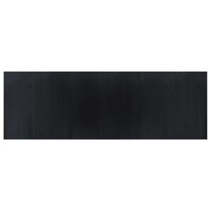 vidaXL Rug Rectangular Black 100x300 cm Bamboo