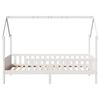 vidaXL Kids' House Bed Frame without Mattress White 90x200 cm Pine