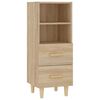 vidaXL Sideboard Sonoma Oak 34,5x34x90 cm Engineered Wood