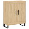 vidaXL Highboard Sonoma Oak 69.5x34x180 cm Engineered Wood