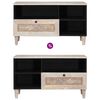 vidaXL TV Units with Drawer White 80 x 33 x 46 cm Engineered wood