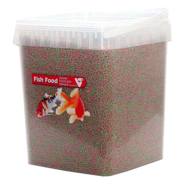 Velda (VT) Fish Food 2-Colour in Storage Box Pellet 3 mm 10 L