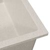 vidaXL Kitchen Sink Beige 38 x 44 x 20 cm Granite
