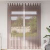 vidaXL Voile Curtains with Tab Top 2 pcs Brown