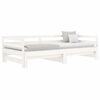 vidaXL Pull-out Day Bed without Mattress White 80x200 cm